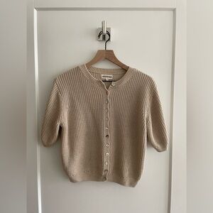 Sonderhaus Coastal Cardigan in Sand